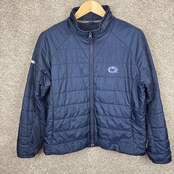 Columbia Penn State‎ Nittany Lions Full Zip Puffer Jacket Women's XL - Picture 1 of 8